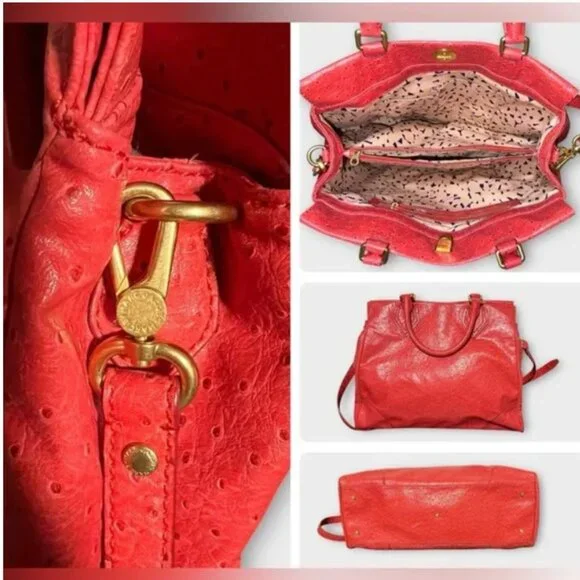 Marc by Marc Jacobs Ostrich Crossbody Tote EUC - Picture 2 of 2